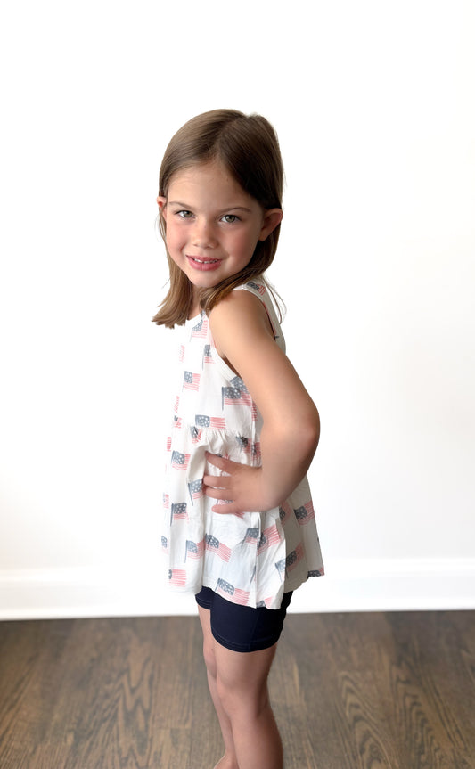 Fourth of July Peplum Top & Shorts