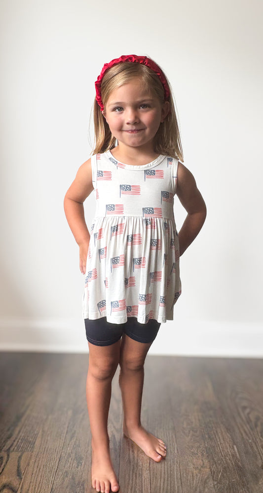 Fourth of July Peplum Top & Shorts