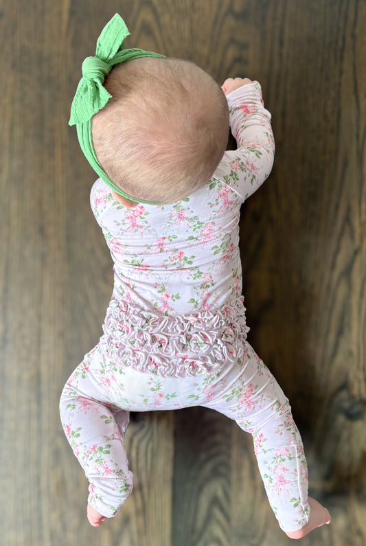 Pink Blossom Ruffle Zippy