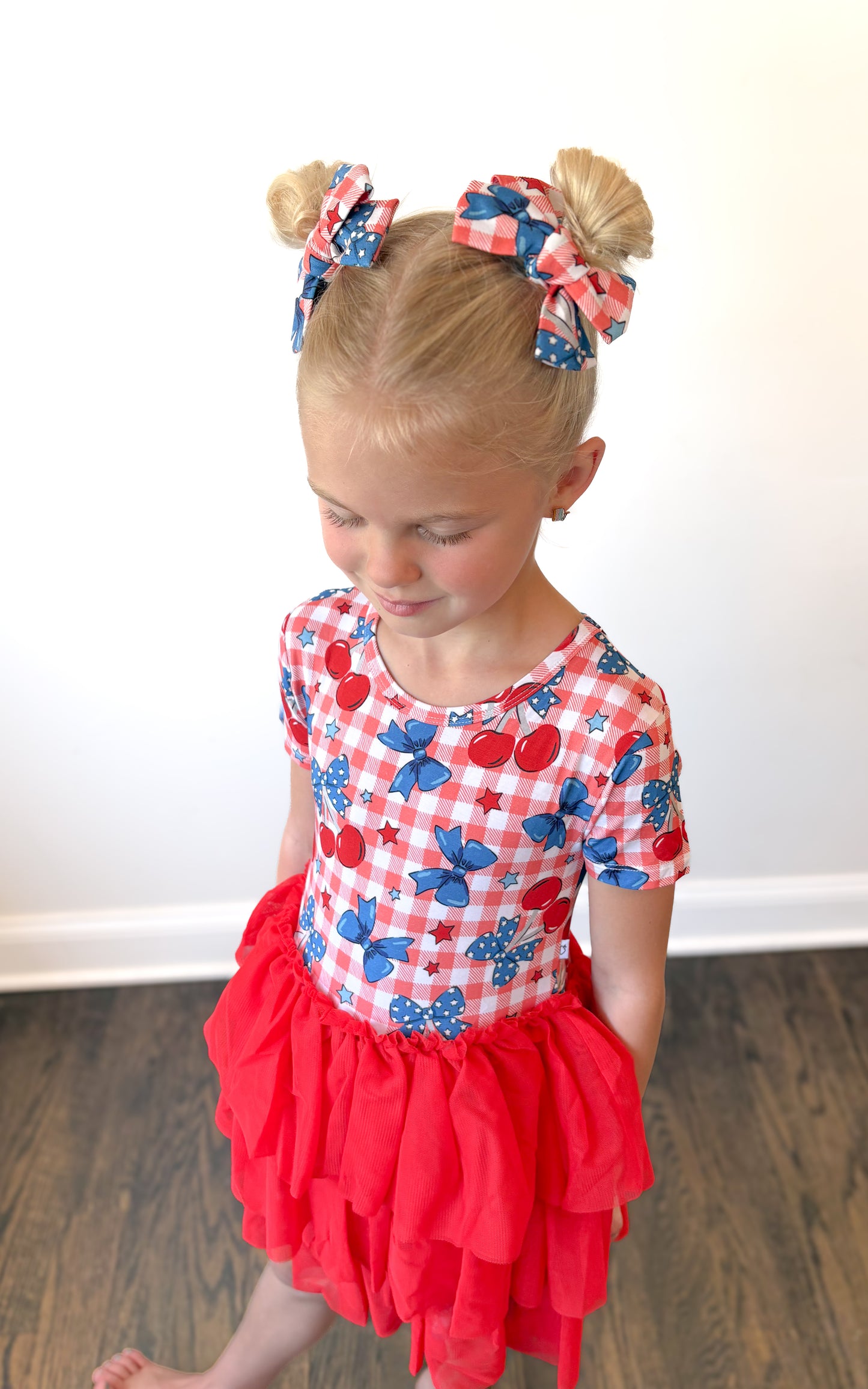 Summer Cherries Bow Hair Clips