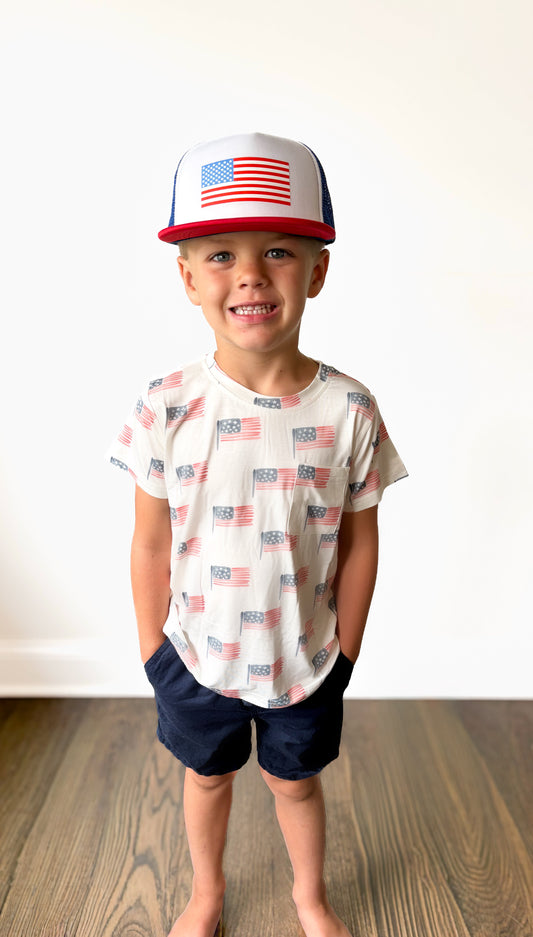 Fourth of July Pocket Tee