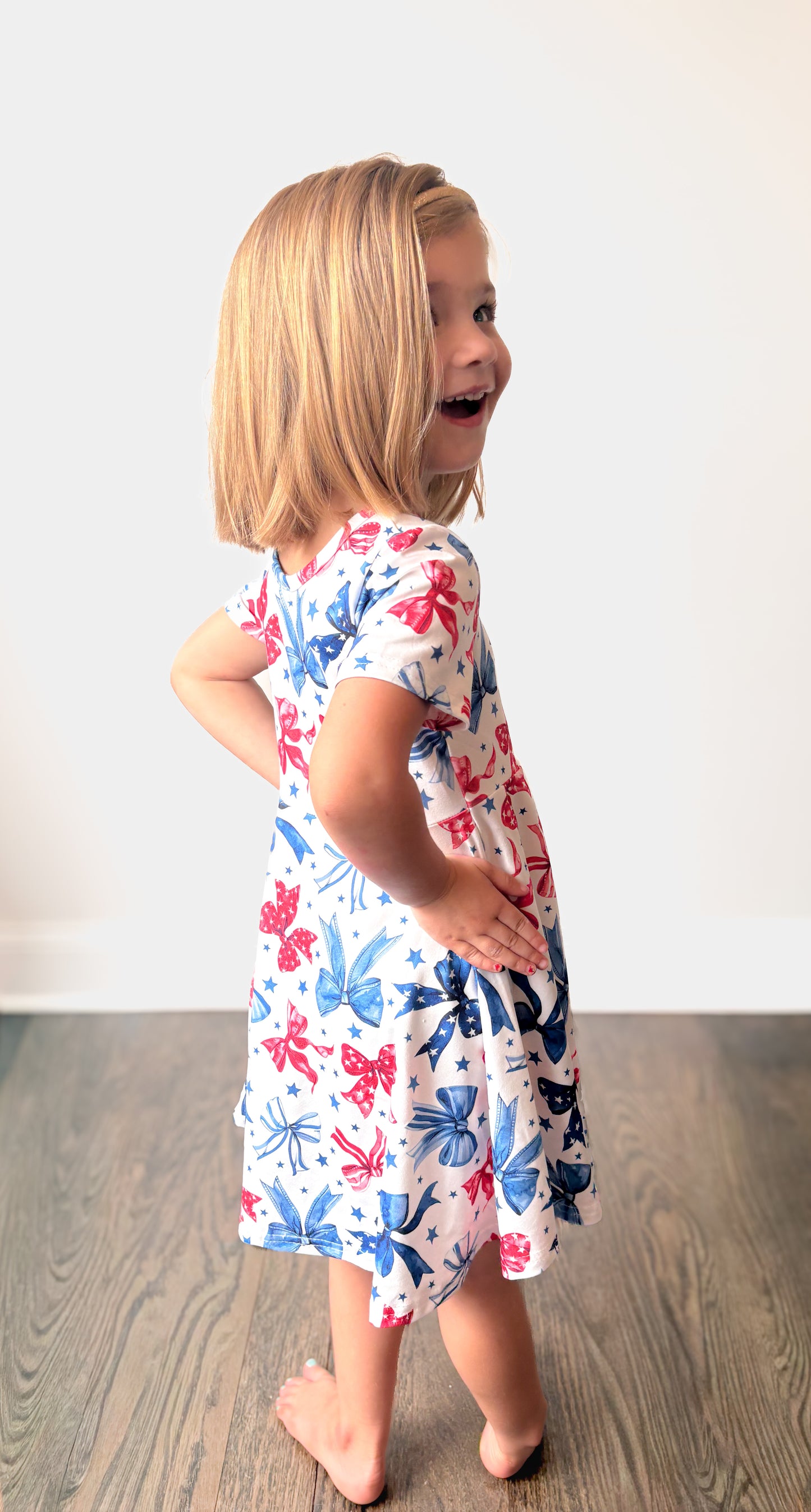 Red, White, & Bow Dress