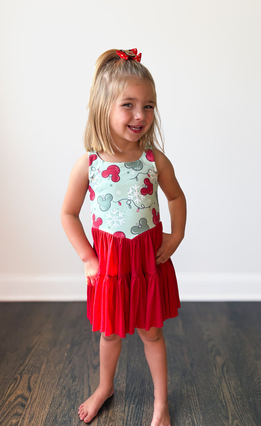 Very Merry Athletic Dress- Girls