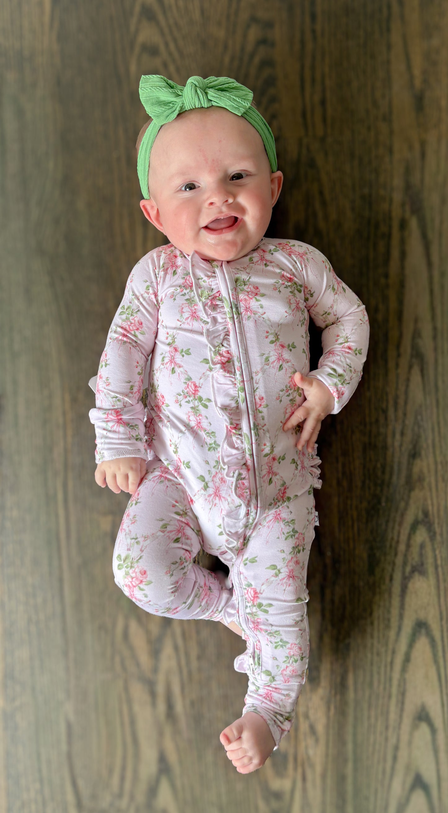 Pink Blossom Ruffle Zippy