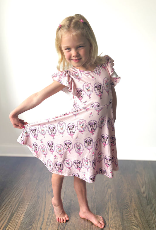Besties in Bows Twirl Dress